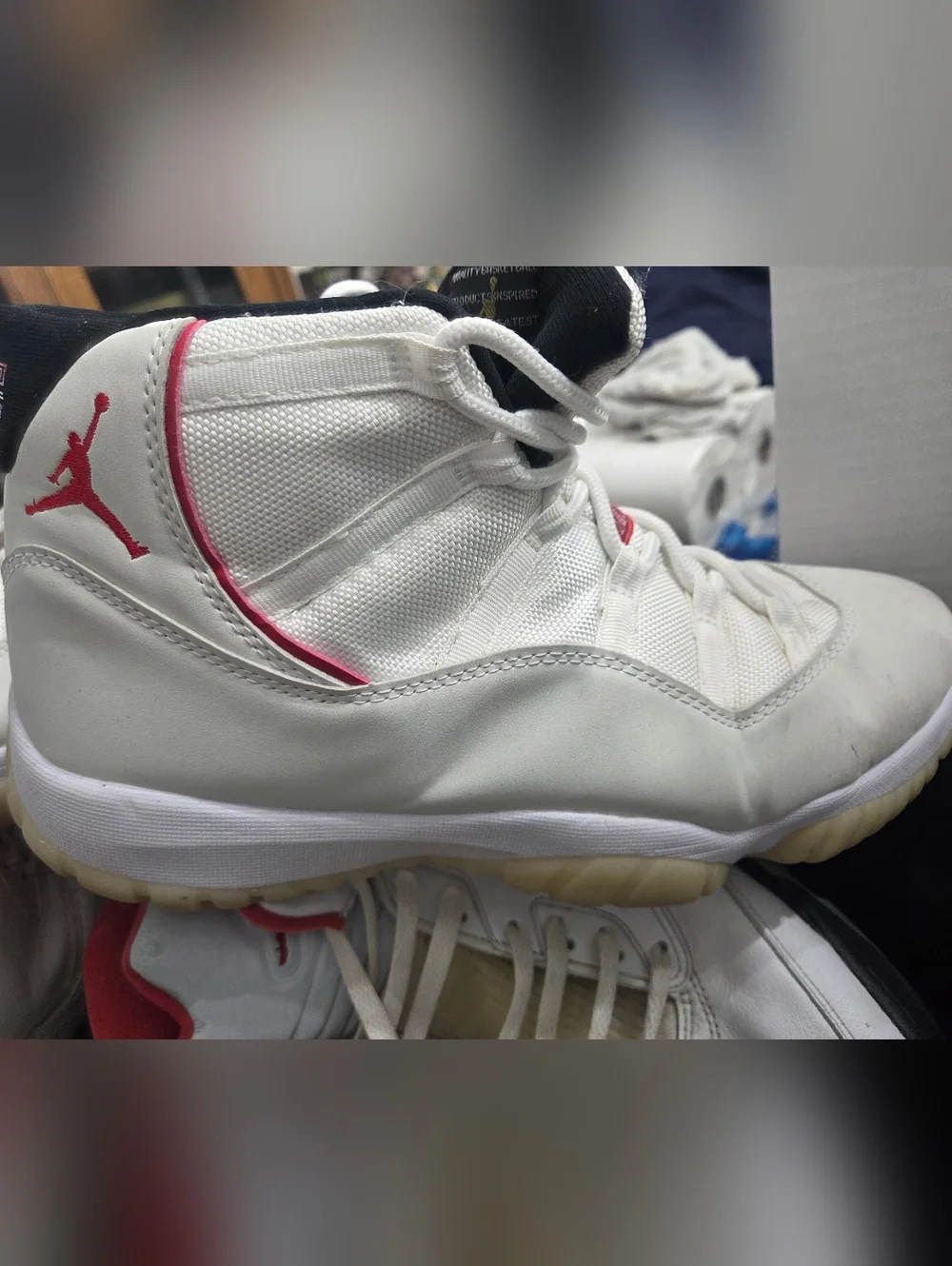 Nike Air Jordan Retro 5 Fire Red Basketball Sneakers In Size 14